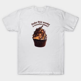 Chocolate Cupcake with Caramel Frosting and Chocolate Shaves T-Shirt